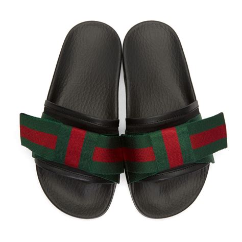 gucci bow slides size 7|gucci slide sandals.